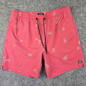 Billabong Sundays Layback Shorts Mens L Pink Floral Recycler Board ABYBS00253